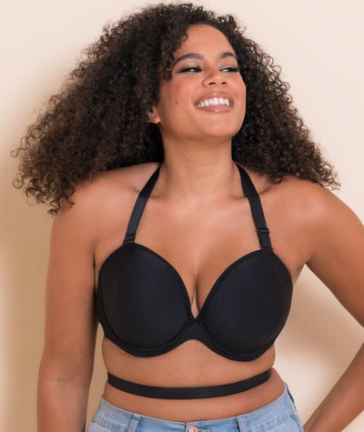 Curvy Kate Superhero Multiway Padded Plunge Bra - Black Bras