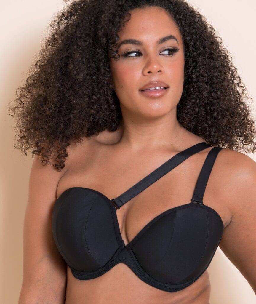 Curvy Kate Superhero Multiway Padded Plunge Bra - Black Bras 
