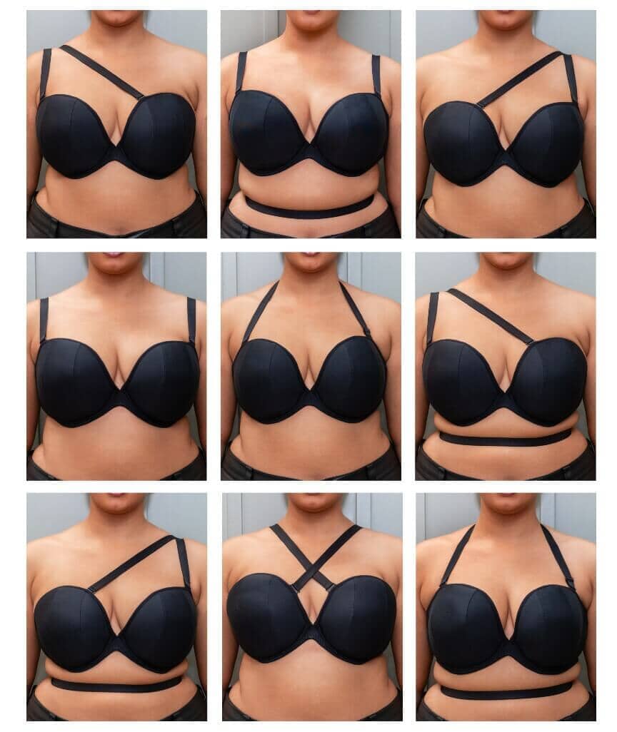 Curvy Kate Superhero Multiway Padded Plunge Bra - Black Bras