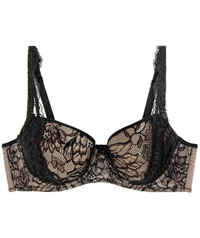 Triumph Amourette Charm Half-Cup Underwired Padded Bra - Black Bras