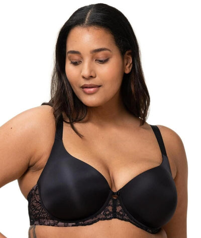 Triumph Amourette Charm Underwired Padded Bra - Black - Curvy Bras