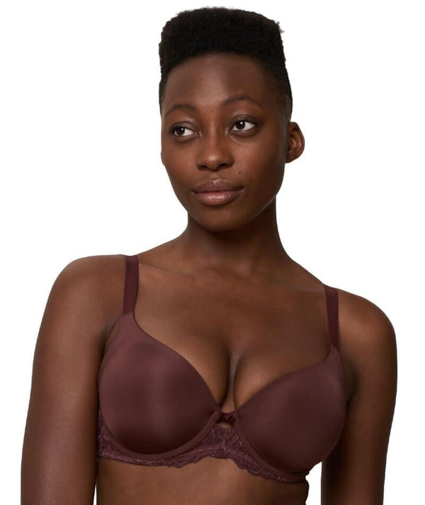 Triumph Amourette Charm Underwired Padded Bra Decadent Chocolate
