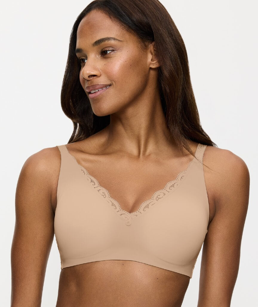 Triumph Amourette Wire-Free Minimizer Bra - Skin