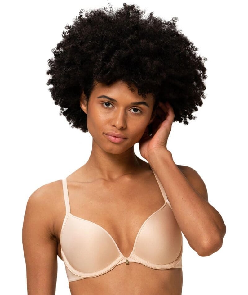 Triumph Body Make-Up Essentials Underwire Push Up Bra - Nude Beige - Curvy  Bras