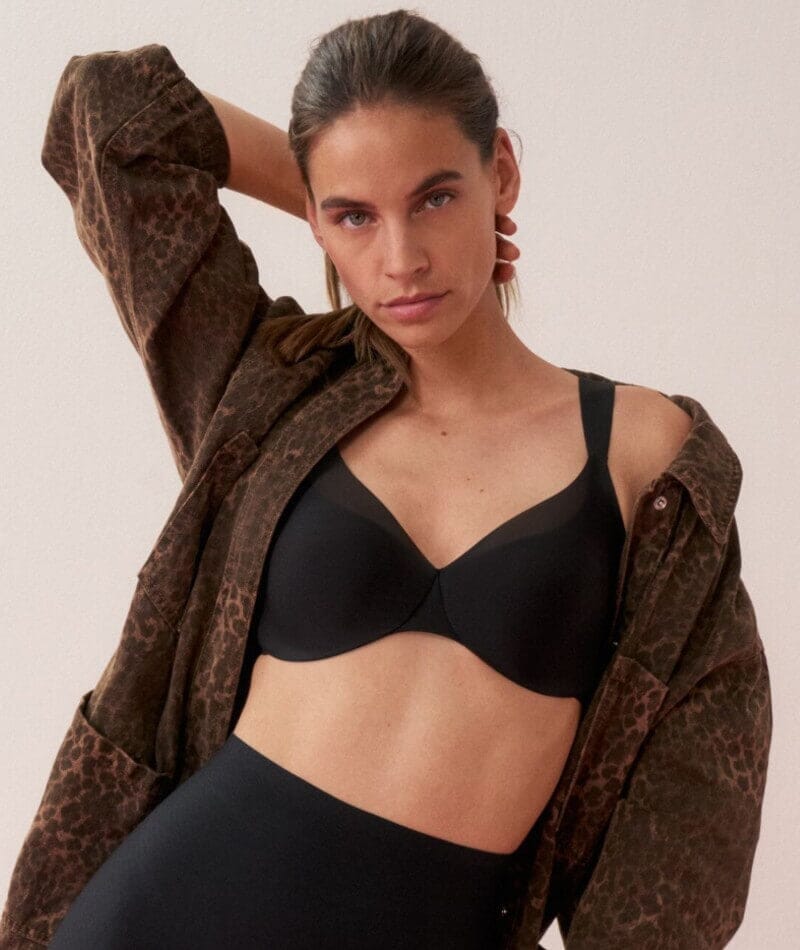 Triumph Body Make-up Illusion Cuvre Underwired Bra - Black Bras