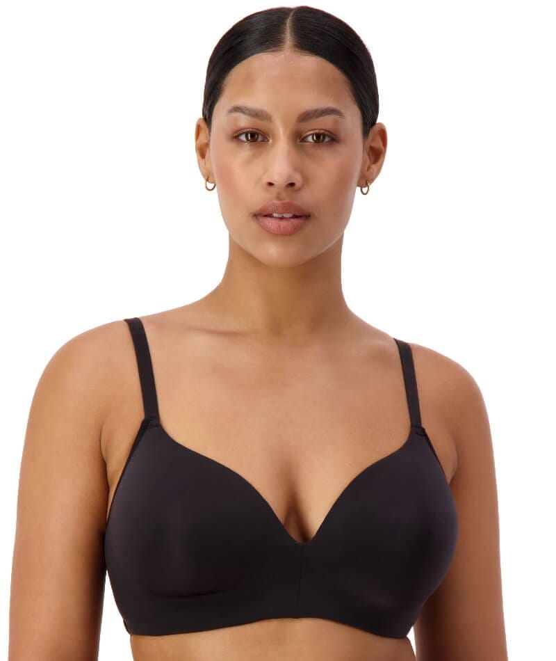 Triumph Body Make-up Smooth Wire-free Padded Bra Black Curvy Bras