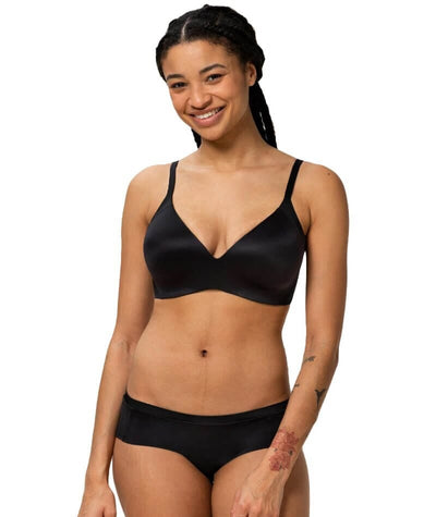 bout Wig binnen Triumph Body Make-up Soft Touch Padded Wire-free Bra - Black - Curvy Bras