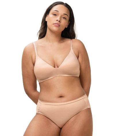 Triumph Body Make-up Soft Touch Padded Wire-free Bra - Neutral Beige Bras