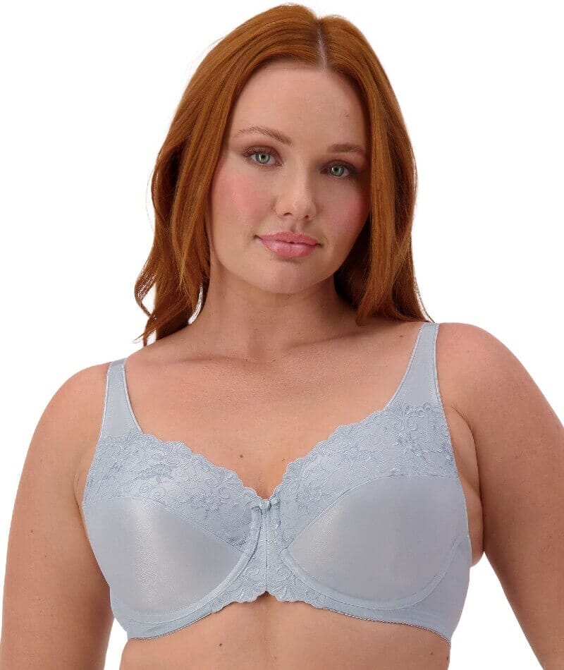 Triumph Embroidered Minimiser Bra 2 Pack - Indigo/Pearl Bras