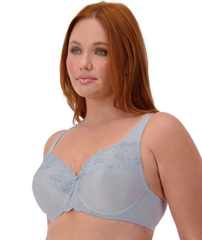 Triumph Embroidered Minimiser Bra 2 Pack - Indigo/Pearl Bras