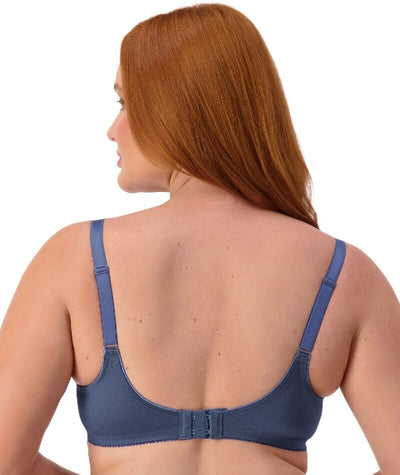 Triumph Embroidered Minimiser Bra 2 Pack - Indigo/Pearl Bras