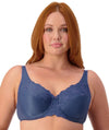 Triumph Embroidered Minimiser Bra 2 Pack - Indigo/Pearl Bras