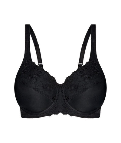 Triumph Embroidered Minimizer Bra - Black