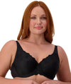 Triumph Embroidered Minimizer Bra - Black Bras