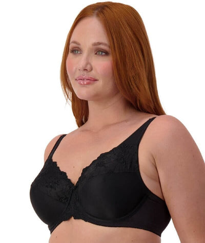 Triumph Embroidered Minimizer Bra - Black Bras