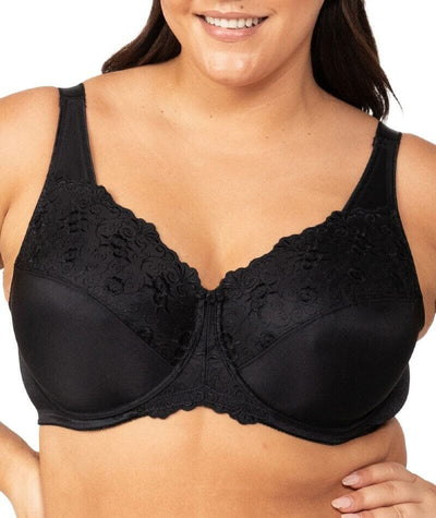 Triumph Embroidered Minimizer Bra - Black Bras