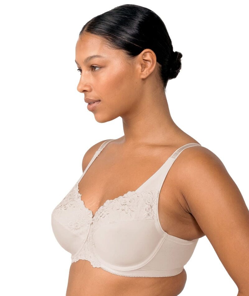 Triumph Embroidered Minimizer Bra - Fawn Bras