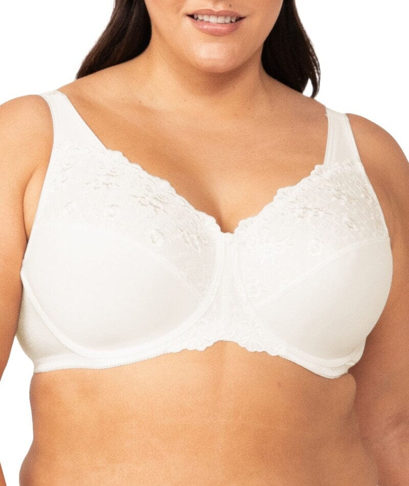 Triumph Embroidered Minimizer Bra - Vanille Bras