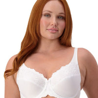 Triumph Embroidered Minimizer Bra - White