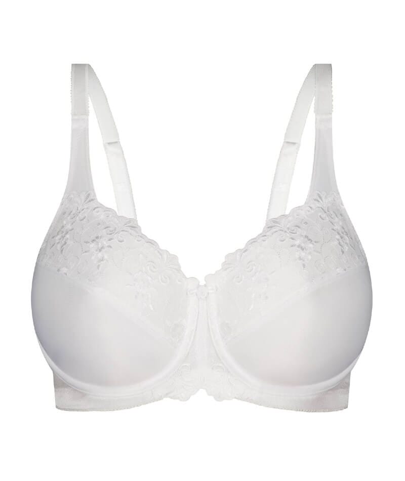 Buy Triumph Minimizer 21 Wireless Non Padded Comfortable High Support Big-Cup  Bra - White online