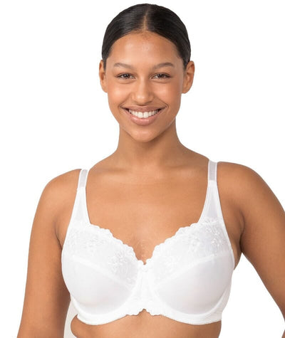 Parfait Pearl Wired Unlined Full Bust Bra With Embroidery