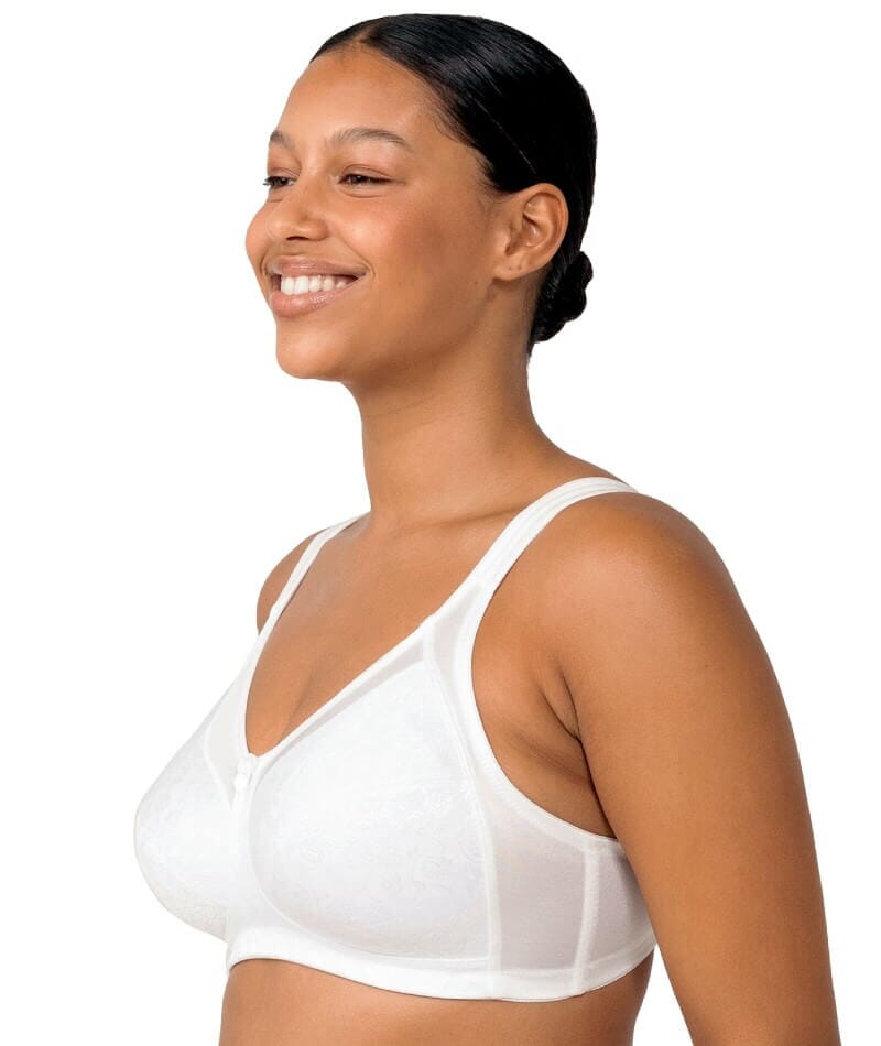 Triumph Endless Comfort Soft Cup Wire-free Bra - White - Curvy Bras