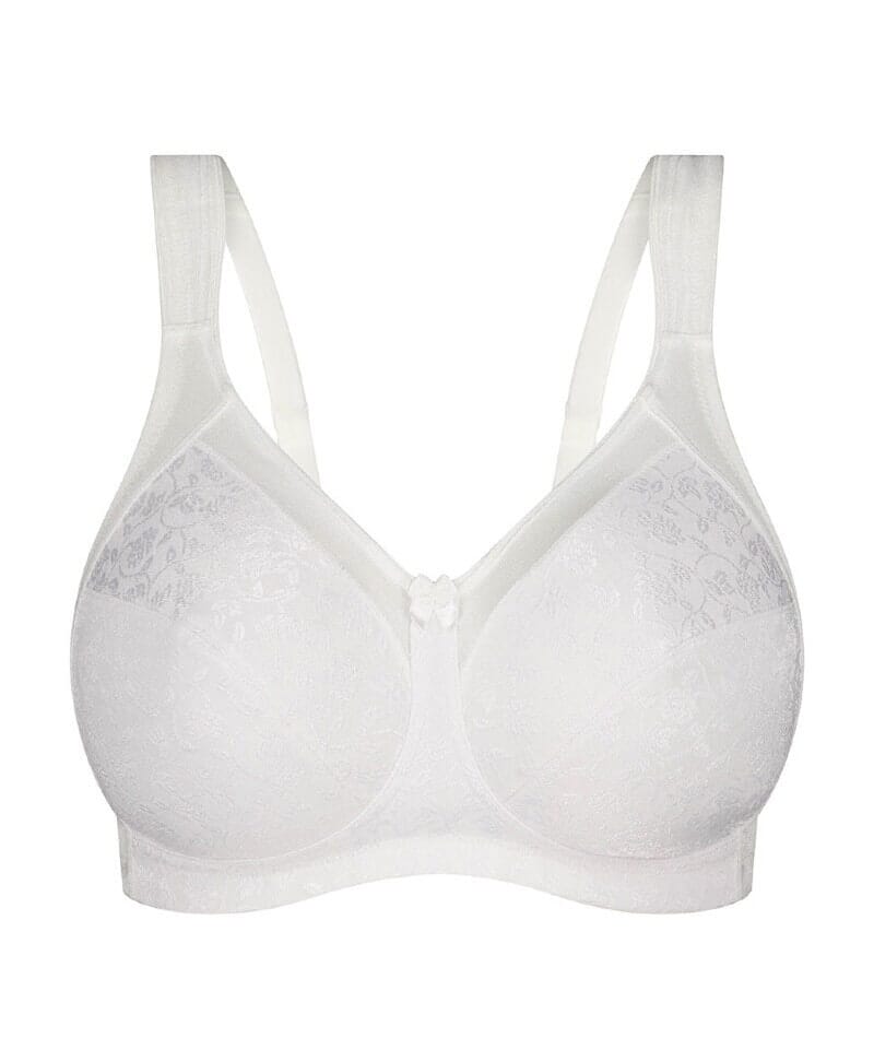 Triumph Endless Comfort Soft Cup Wire-free Bra - White - Curvy Bras