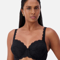 Triumph Essential Lace Balconette Bra - Black