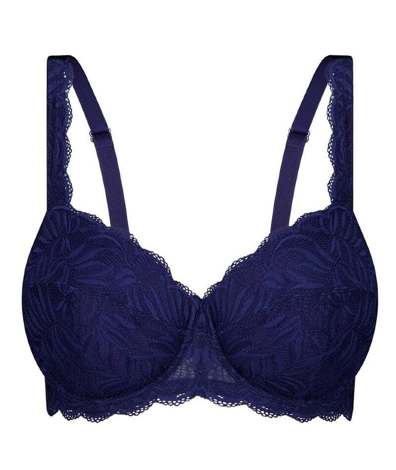 Triumph Essential Lace Balconette Bra - Navy Blue