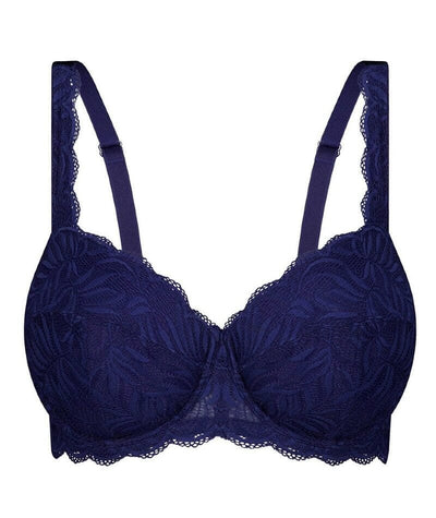 Triumph Essential Lace Balconette Bra - Navy Blue