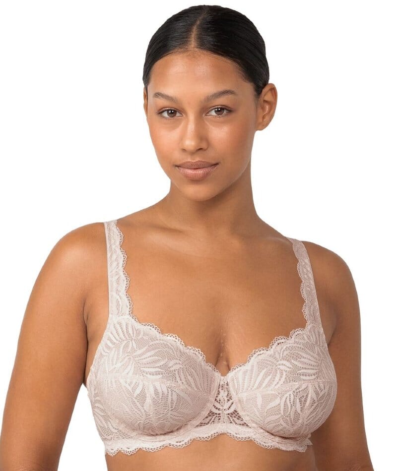X-Rated Lace Balconette Bra in Pink & Purple