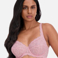 Triumph Essential Lace Balconette Bra - Sunrose Pink