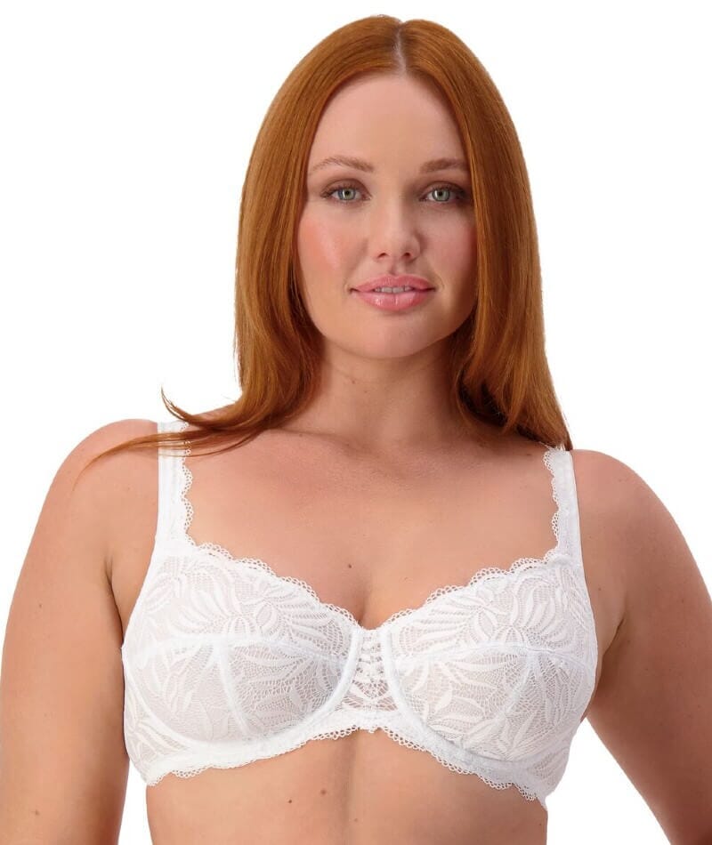 Triumph Essential Lace Balconette Bra - White Bras