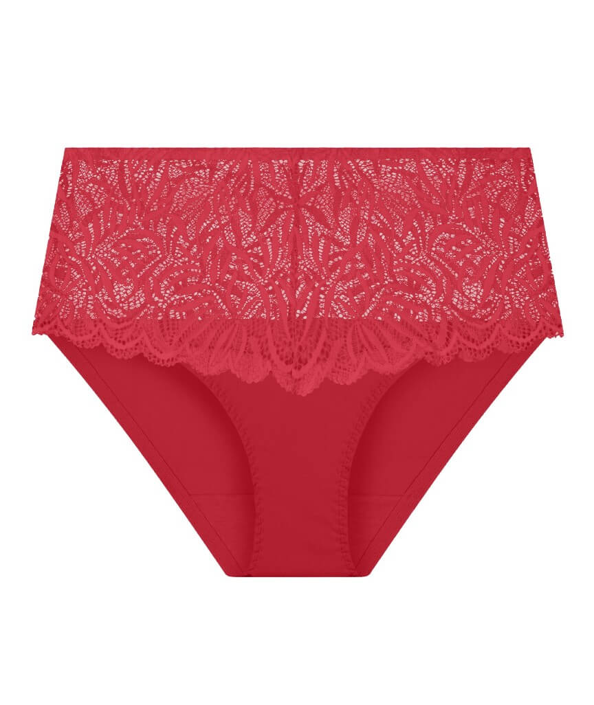 Triumph Essential Lace Maxi Brief - Mars Red