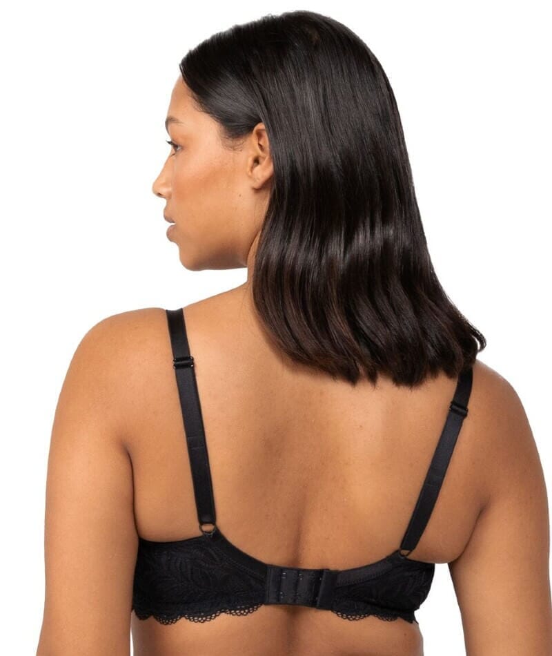 Triumph Essential Lace Underwire Half-Cup Padded Balconette Bra - Black Bras