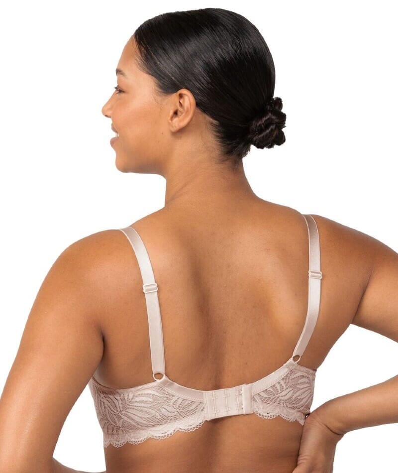 Triumph Essential Lace Underwire Half-Cup Padded Balconette Bra - Nude Pink Bras