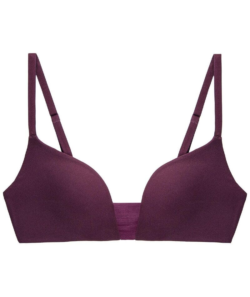 Triumph Flex Smart Padded Wire-free Bra - Aubergine - Curvy Bras