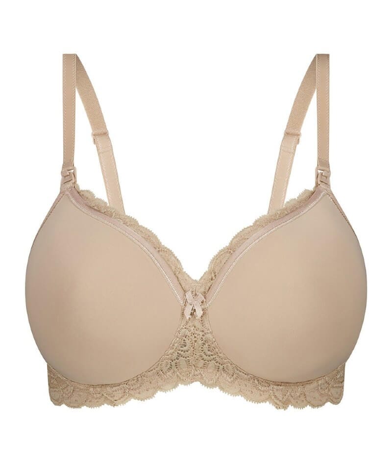Triumph Gorgeous Mama Lace Wire-free Maternity & Nursing Bra - Nude Bras