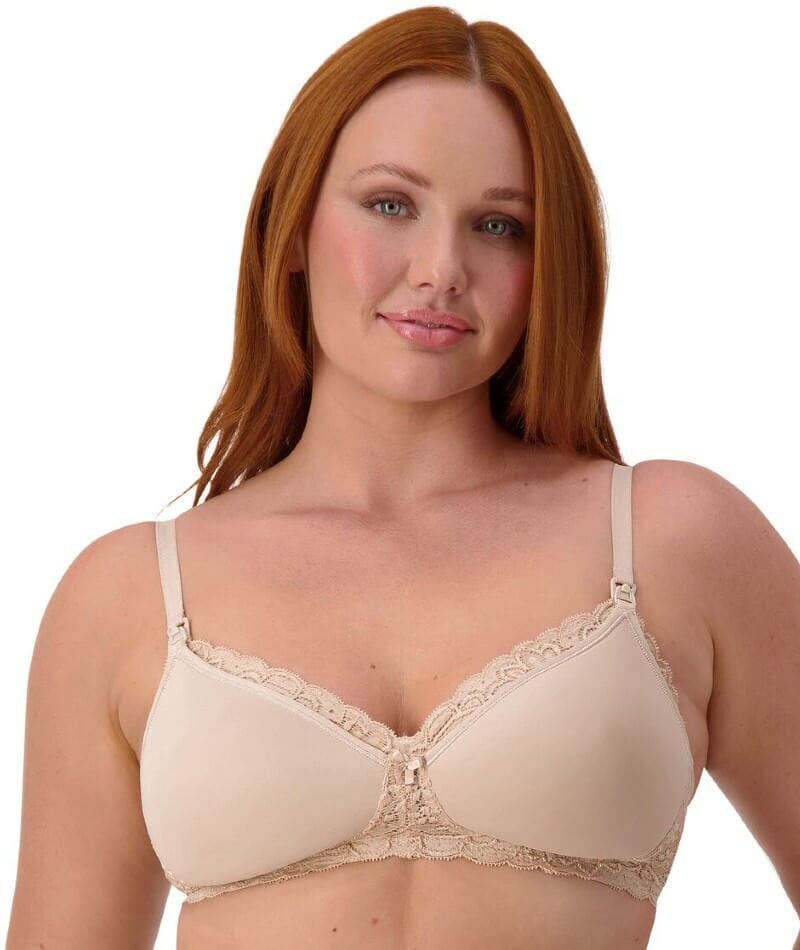 Triumph Gorgeous Mama Lace Wire-free Maternity & Nursing Bra - Nude Bras