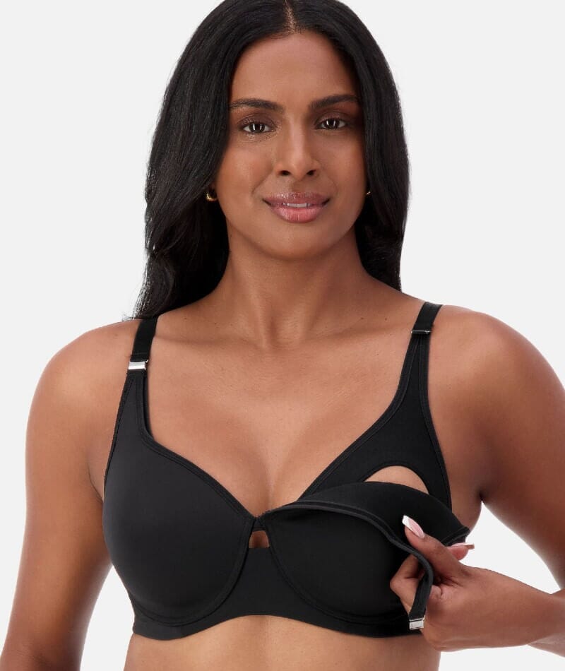 Triumph Gorgeous Maternity Padded Wire-free Bra - Black Bras 