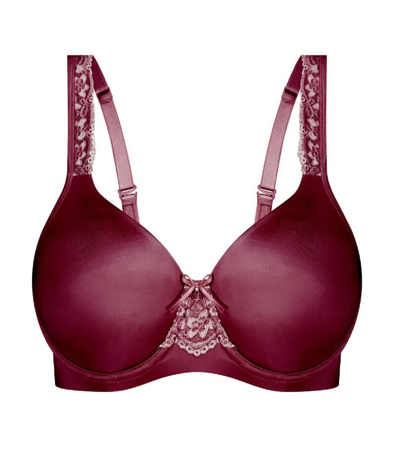 Triumph Gorgeous Silhouette T-Shirt Bra - Dark Wine - Curvy Bras