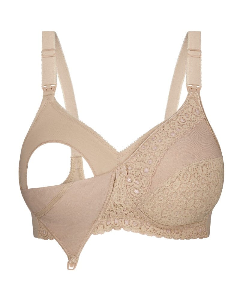 Triumph Lace Wire-free Maternity Bra - Nude Bras