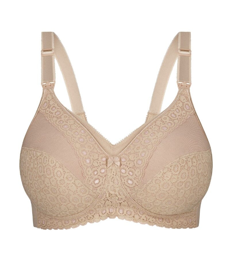 Triumph Lace Wire-free Maternity Bra - Nude Bras