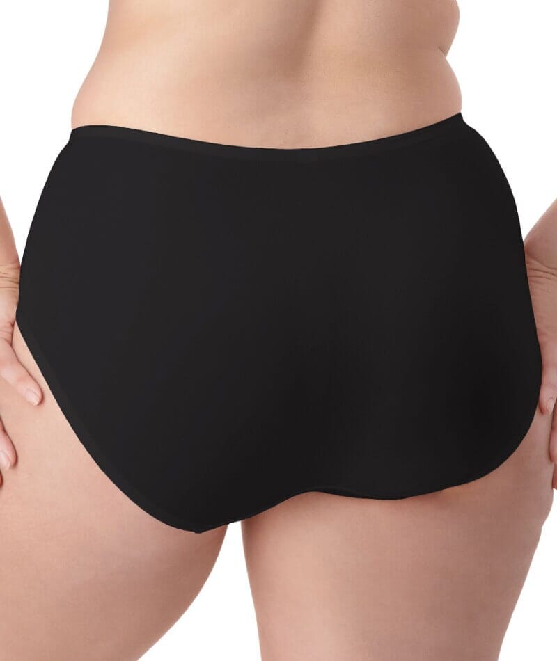 Triumph Lacy Minimiser Maxi Brief - Black Knickers