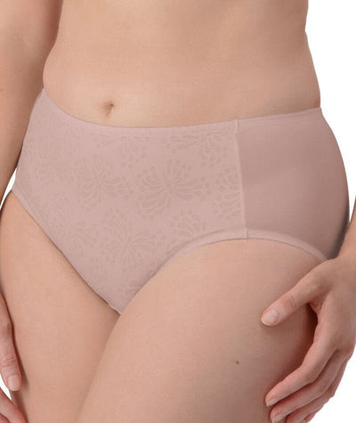 Triumph Lacy Minimiser Maxi Brief - Chocolate Mousse Knickers