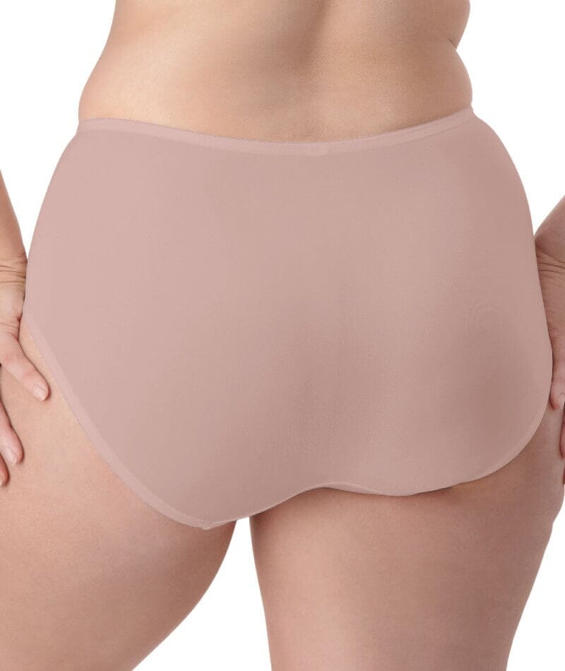 Triumph Lacy Minimiser Maxi Brief - Chocolate Mousse Knickers