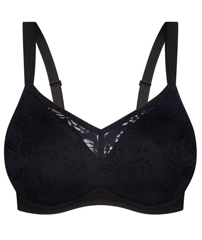 Triumph Lacy Minimiser Wire-free Bra - Black