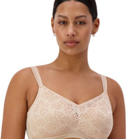 Triumph Lacy Minimiser Wire-free Bra - New Beige