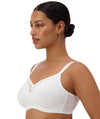 Triumph Lacy Minimiser Wire-free Bra - White Bras