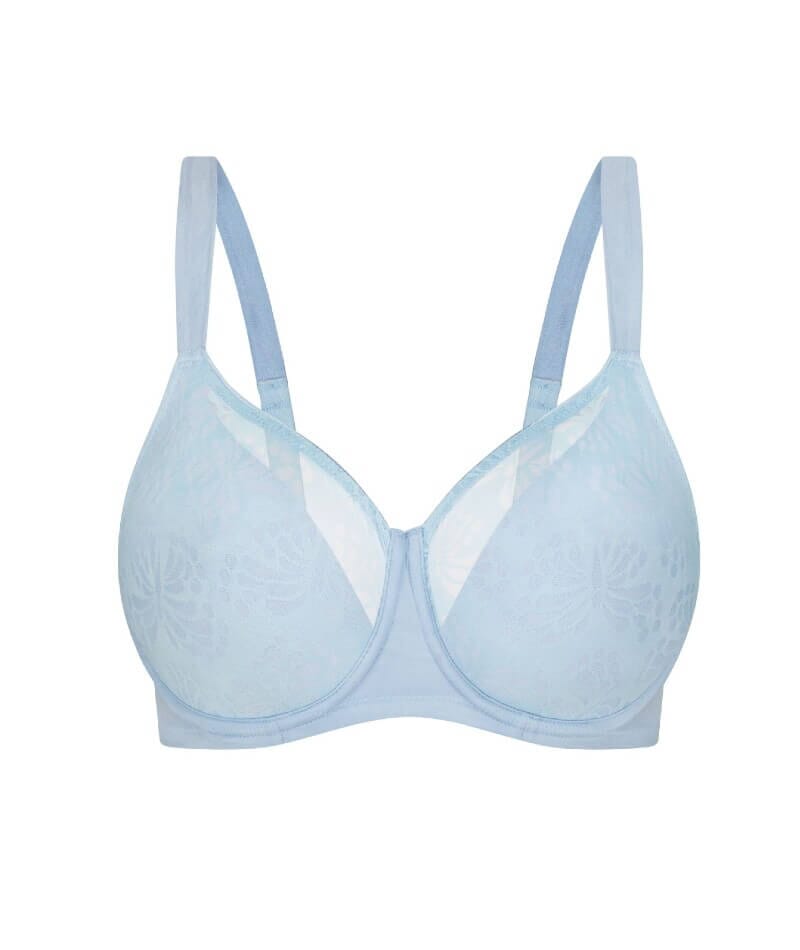 Triumph Lacy Minimizer 2 Pack Bra - Blue Sea/Rhino Grey Bras